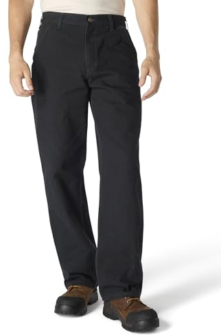 Carhartt Herren Latzhose aus gewaschenem Köper mit Relaxed Fit Arbeitshose aus Twill mit Lockerer Passform