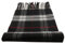 TigerTie - feiner Designer Schal in schwarz grau rot creme anthrazit kariert - Stoff Cashmink - made in Germany