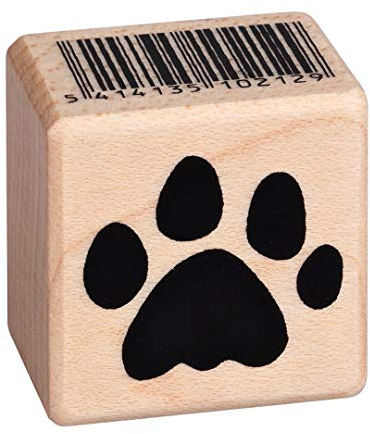 Artemio Artémio Stempel Pfotenabdruck Katze, 2.6 x 2.5 x 2.6 cm, Beige