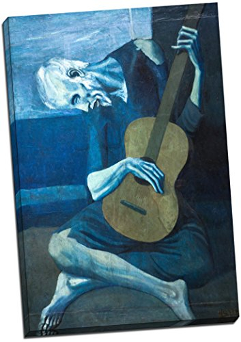 Panther Print Kunstdruck auf Leinwand, Motiv: Pablo Picasso, der alte Gitarrist, 76,2 x 51,8 cm