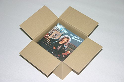 200 St. 7 Zoll Single Schallplatten Versandkartons für 1 bis 50 Singles Faltkartons 200x200x180 mm Europaletten Modul Maß