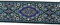 1A-Kurzwaren 35589-V7 Gewebeband, 10 m x 35 mm, Farbe Blau, Lila, Silber