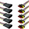 Mintice 5 Pezzi 4 Pin Auto Impermeabile Connettore Kit Presa Auto Connettori Spina Elettrici Cavi Terminali Connettore Filo 16 Awg Calibro Marino