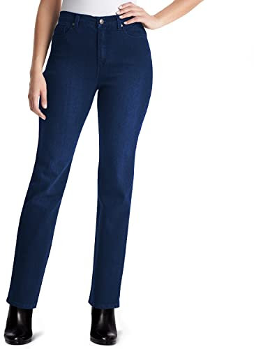 Gloria Vanderbilt Amanda Pantalon Jean fuselé Taille Haute pour Femme - Bleu - 42