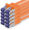 1aTTack.de Câble Réseau CAT7 CAT 7 10 Gigabit - 10x 1m - RJ45 Ethernet LAN DSL Routeur Modem - Orange