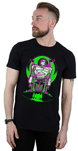 Absolute Cult Ready Player One Men's Neon Iron Giant T-Shirt Black Large