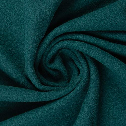 Swafing GmbH Wollwalk Petrol - Stoff - Meterware - 0,5m x VB