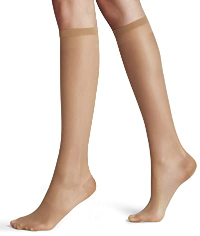 FALKE Damen Kniestrümpfe Vitalize 20 DEN W Kh transparent mit Kompression 1 Paar, Hautfarben Powder 4069, 35-38