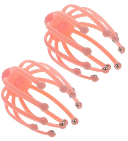 MILISTEN 2 Stücke Kopfmassagegerät Spinne Kopfkrauler Kopfkralle Kopfmassage Bürste mit Massagefingern Kopfkratzer Kopfspinne für Spa Relief Entspannung (Zufällige Farbe)
