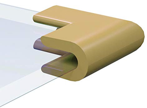 Angle Protection d'angle anti-collision pour enfant avec fenêtre de coin en verre pour table basse d'angle 8