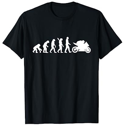 Moto De Course Motocycliste Motards L'évolution T-Shirt