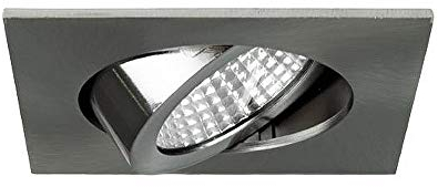 LED-Einbaustrahler-Set BB05 inkl. DALI-Konverter + Anschlussbox, IP20, eckig, 230V, 6W 3000K 640lm 38°, schwenkbar
