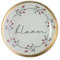 Gift Company - Love Plates, Glasteller S, Bloom, rund, weiß