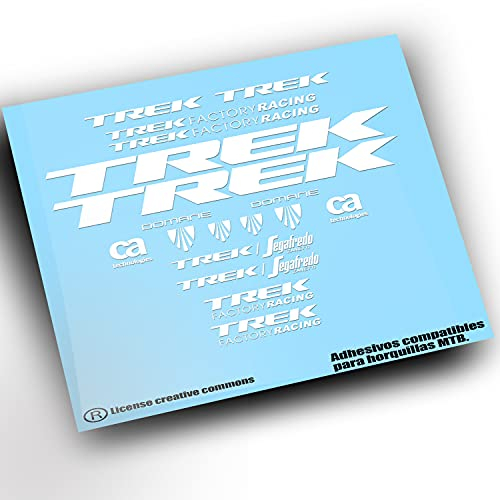 Aufkleber-Set kompatibel Cuadro Trek Domane PB54 weiß 010