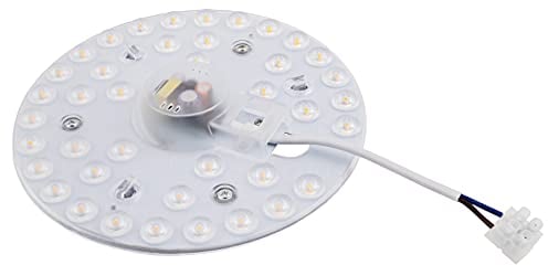 McShine - LED Modul Umrüstsatz für Deckenleuchten und Wandleuchten | Magnethalterung, Ø16,5cm, 20W, 1.800 lm, warmweiß, 3000K, step-dimmbar