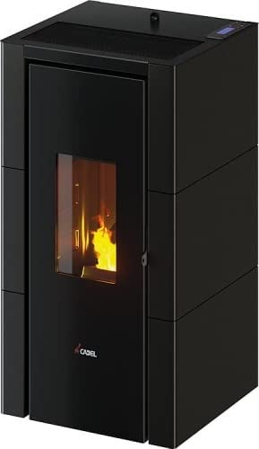 Pelletofen Cadel Cristal 9 Air 8,5 kW Ofen Kamin Kaminofen Pellet Metall Schwarz
