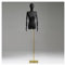 Schneiderpuppe Schneiderpuppenkörper, Mechanischer Arm Aus Massivem Holz, Weibliche Schaufensterpuppe, Büste, Torso, Schaufensterpuppen Für Schaufenster-Einkaufszentren (Color : Black+Gold-4)