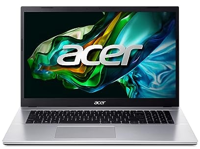 Acer Aspire 3 (A317-54-58K7) Laptop | 17,3 FHD IPS Display | Intel Core i5-1235U | 16 GB RAM | 1 TB SSD | Intel Iris Xe Grafik | Windows 11 | QWERTZ Tastatur | Silber