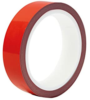 Dpm tapes - Selbstklebender Zierstreifen für Auto, Motorrad, Boot und Fahrrad, flexible PVC-Folie für Car Wrapping und Details, Rot, 25 mm x 10 m