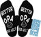 QZOSZ Opa Geschenk Socken mit Spruch Bester Opa der Welt - Geburtstag, Weihnachten, Vatertag Geschenke für Männer - Größe 43-46