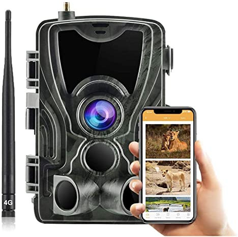 Wildtierkamera Kostenlos App 4g. Wanderkamera for die Wildlife-Überwachung 2k 30mp. Wildlife Jagdüberwachung Zellkörper-Wireless-Kameras HC801. Plus (Color : U-S)