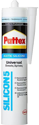 La zappa Silicone acetico antimuffa ideale per sigillature di materiali non porosi 280 ml (Trasparente)
