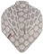 KNIT FACTORY - Dreiecksschal Liva - Damen Strickschal mit Wolle - Gestrickten Schal mit Punkt-Muster - Hochwertige Qualität - XXL Schal - 180x75 cm - Beige/Iced Clay