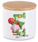 minimutz Plätzchendose Weihnachten Kinder mit Namen | Personalisierte Keksdose Keramik mit Deckel | Vorratsdose Vorratsglas Weihnachten Nikolaus S (9.5x10x10cm)
