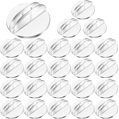 Yinkin Mini-Kartenständer, Kunststoff, Tischkartenhalter, Papier-Miniatur-Basis, transparente Papierbrett-Clips für Spieltischnummern, durchscheinende Geschäftspreisschilder, Speisekarten, Etiketten