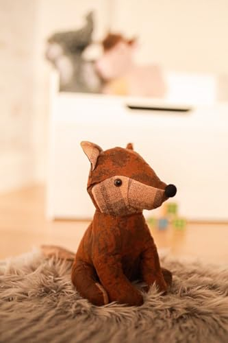 Marco Paul Red Fox Door Stop - Cute Animal Weighted Heavy Child Safe Fabric Doorstop - Door Stopper Decorative Door Stops for Home and Office - Stuffed Animal Door Stopper Floor Decorative