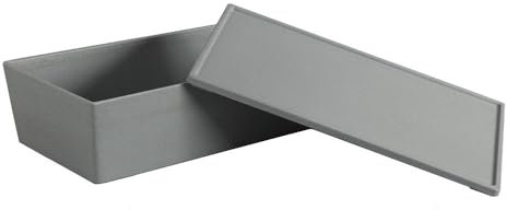 Garcia de Pou Serving Box mit Deckel 'Asami Ware', 3,8 l, 32,5 x 17,9 x 9,5 cm, Melamin-Grau