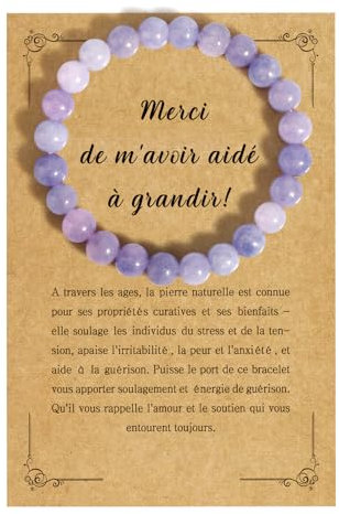 Cadeau Nounou Original Bracelet Cadeau Maitresse d'école Fin d'année Merci Maitresse Cadeau Atsem Maternelle Cadeau Creche Fin d'année Merci Cadeau Aesh Institutrice Prof Avs Cadeau Maitresse Noel