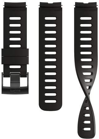 SUUNTO 22 DIV1 SILICONE STRAP ALL BLACK S+M