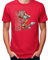 City-Flex Basketball Fan Maskottchen T-Shirt, Rot/Ausflug, einfarbig (Getaway Solids), XL
