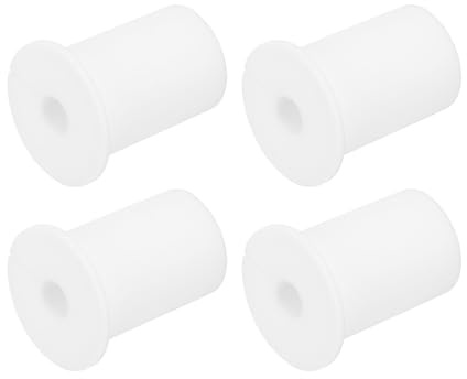 QUARKZMAN 4 Stück Wanddurchführung für Kabel 25,4mm Silikon Kabeldurchführung Wand Wanddurchführung für Starlink Mauerdurchführung Kabelführungsset für Ethernet mit 8mm Loch, Weiß