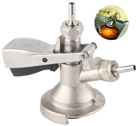 Typ Keg-Kupplung, Edelstahl-Bierzapfanlage, Zapfanlage, Zubehör für Bar, Pub, Restaurant, Hotel mit Cola-Fässern, 17 X 14 cm