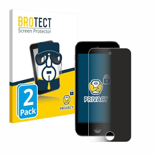 BROTECT (2 Stück Anti-Spy Blickschutzfolie für Apple iPod Touch (Gen.5/6/7) Privacy Screen Protector [Displayschutz, Sichtschutz, Blaulichtfilter]
