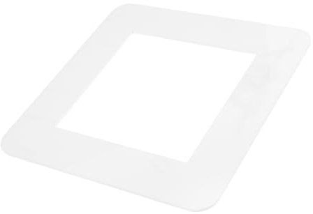 IWOWHERO Pegatina Interruptor Tapa Luz Decorativa Acrílico Blanca Protectora Fácil Limpiar