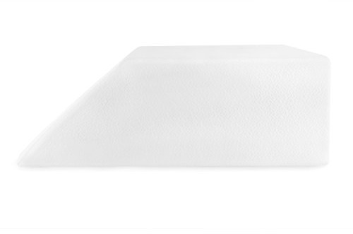 Multiflux Post Surgery Elevating Leg Rest Pillow with Memory Foam Top - Best for Back, Hip and Knee Pain Relief, Reading, Rest Elevation -Washable Cover (Pillow With Extra Cover)