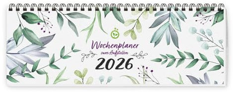 Trötsch Wochenplaner zum Aufstellen Natur 2026: Tischkalender Wochenkalender