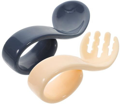 Warmhm Löffel Mit Gebogenen Löffel Und Gabel Für Kleinkinder Lernbesteck Aus Hitzebeständigem Material Übungslöffel Für Babybrei Und Milch