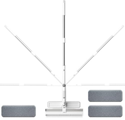 Escobilla de limpieza para ventanas y cristales, con barra telescópica, limpiador de puertas de ducha, raspador profesional con botella de agua de gran capacidad, fregona de limpieza para paredes y