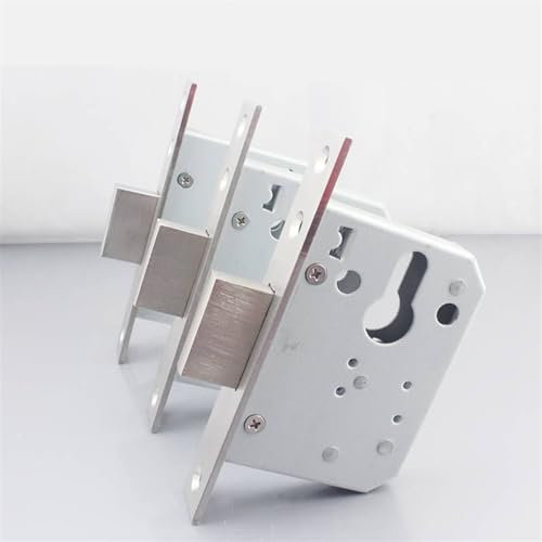 Türschlosskörper mit quadratischer Zunge, Rand 40 45 55 60 mm, unsichtbares Türschloss mit Einzelzunge, 1 Stück(F)