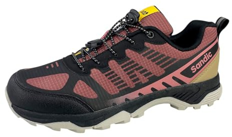 Dvina Sneaker Trekkingschuhe Outdoor Schuhe Freizeit Schnürer Wanderschuhe SD6337 6.Weinrot/Schwarz 41