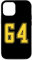 Amarillo Número 64 Equipo Junior Deportivo Uniforme Numerado Carcasa para iPhone 12/12 Pro