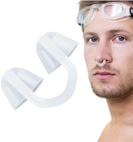 Acunny Tapones De Nariz para Natación, Pinza Nariz para Nadadores | Equipo De Seguridad Anti Ahogamiento Impermeable para Apnea Surf Hombres Mujeres Adultos