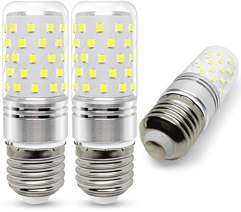 wossluck LED Glühbirne E27, 6W 600 Lumen, Kaltweiß 6000K, 3er Pack, Ersatz für 60W Halogenlampe