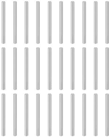 QUARKZMAN Perno Cilindrico M3 3x40mm 304 Acciaio Inox Argento 50Pz