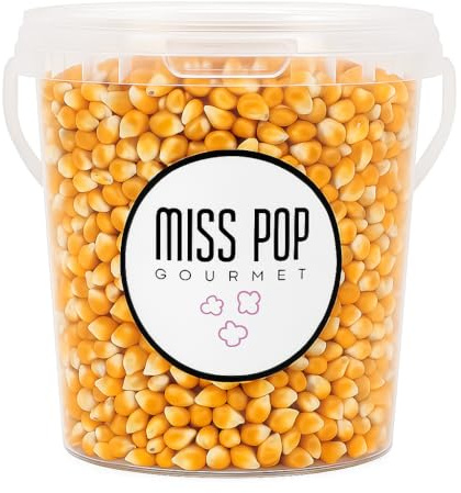 Miss Pop Gourmet - Maiz XL para Palomitas | 1 Kg | Grano Premium para Palomitas