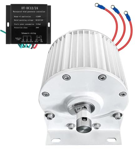 YIGECHENXIN Generatore a magneti permanenti Senza Ingranaggi da 14000W, Dynamo Magnetica ad Acqua per Turbine idrauliche da 12V 24V 48V (750 Giri/min, 220V)
